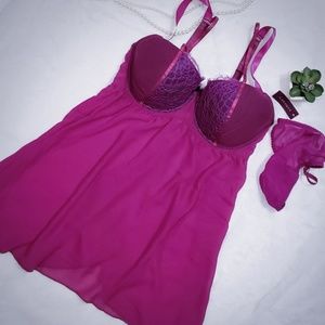 Cacique lingerie babydoll (NWT)